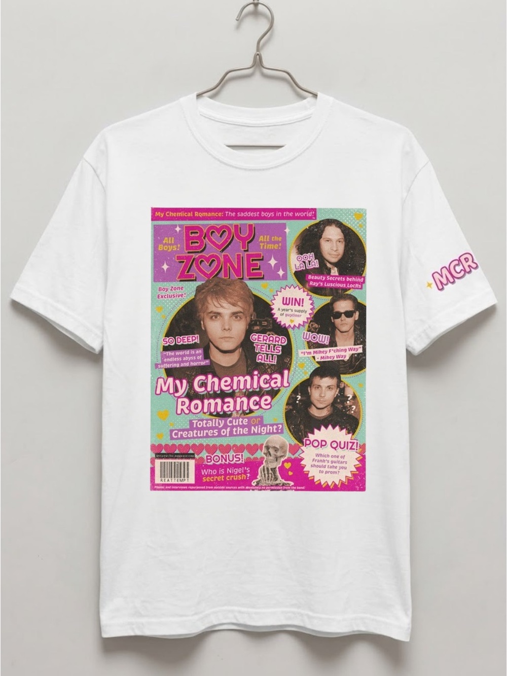 My Chemical Romance Boy Zone White T-Shirt